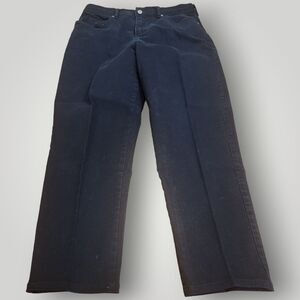 Gloria Vanderbilt Jeans Women's 12 Short Black STRETCH Denim Straight Leg